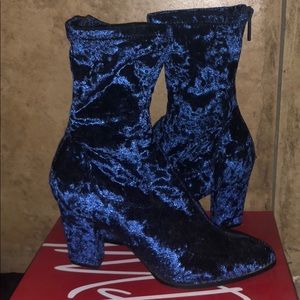 Beautiful Royal Blue Booties (WORN 1 TIME)